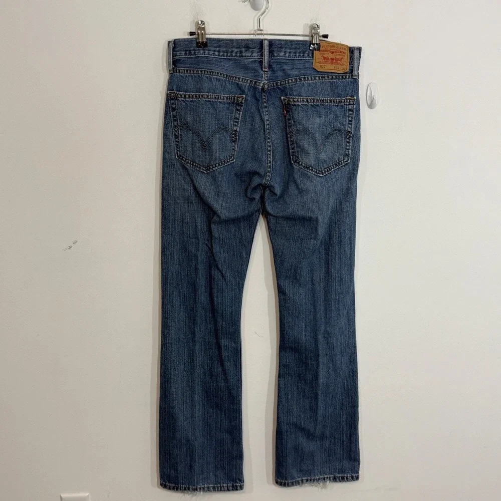 Levis Mens 527 Jeans 32x32 Medium Wash Denim Boot Cut Western Cowboy Work